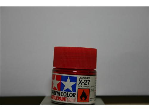 X-27 - clear red - colori acrilici Tamiya