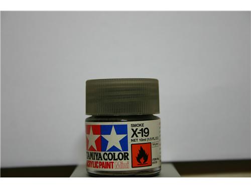 X-19 - smoke - colori acrilici Tamiya