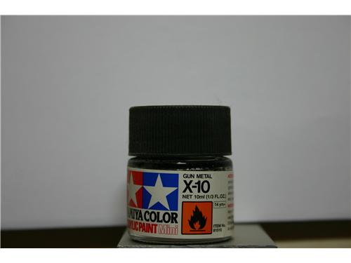 X-10 - gun metal - colori acrilici Tamiya