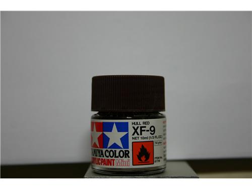 XF-9 hull red - colori acrilici TAMIYA