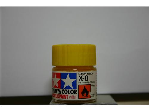 X-8 - lemon yellow - colori acrilici Tamiya