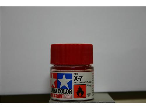 X-7 - red - colori acrilici Tamiya