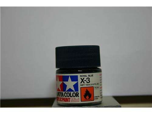 X-3 - royal blue - colori acrilici Tamiya