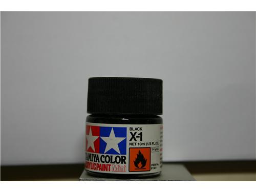 X-1 black - colori acrilici TAMIYA
