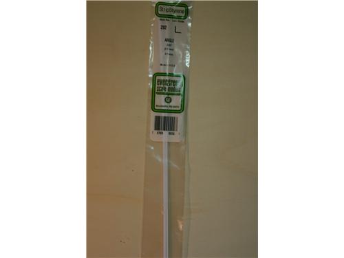 Profilato in stirene profilo L (mm.2,0).  - Evergreen