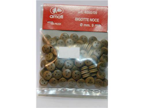 Bigotte in noce mm. 9 - art. 4050/09 - Amati