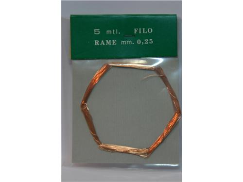 Filo di rame mm. 0,25 metri 5 - art.2830 - Amati