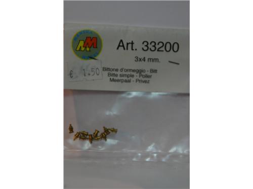 Bittone d'ormeggio mm. 3X4 - art. 33200 - Mantua Model