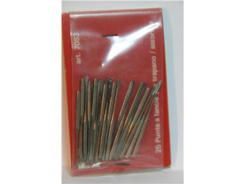 25 Punte a lancia per trapano / assortite - art. 7083 - Amati
