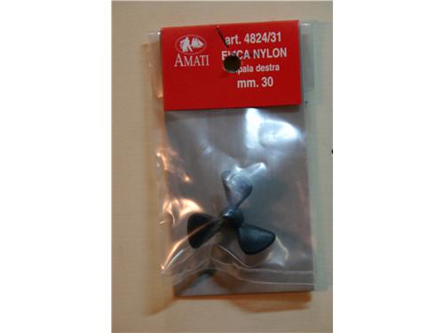 Elica nylon tripala destra mm. 30 - art. 4824/31 - Amati