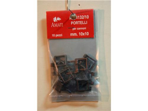 Portelli per cannoni mm. 10x10 - art. 4132/10 - Amati