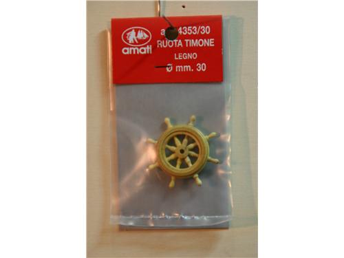 Ruota timone in legno mm. 30 - Art. 4353/30 - Amati