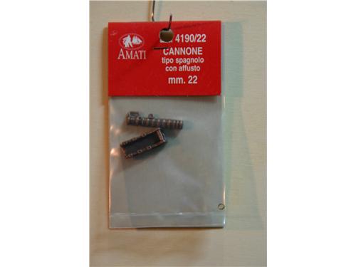 Cannone tipo spagnolo con affusto mm. 22 - Art. 4190/22 - Amati