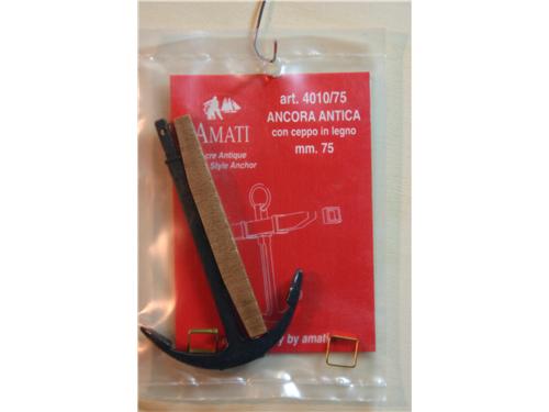 Ancora antica con ceppo in legno mm. 75 - art. 4010/75 - Amati