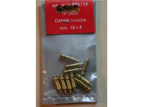 Canne in ottone tronche mm. 12+5 - Art. 4175/12 - Amati