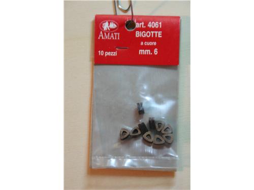 Bigotte a cuore mm. 6 - art. 4061 - Amati