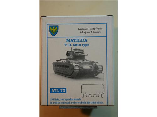 Cingoli in metallo per Matilda T. D. 5910 type - mod. ATL-72 - Friulmodel