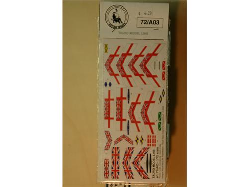 Bandiere Insegne Royal Navy per torpedoboat art. 72/A03 - scala 1/72 - Tauro Model