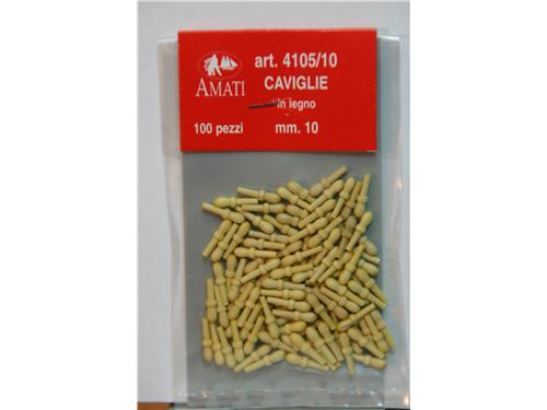 Caviglie in legno mm. 10 - Art. 4105/10 - Amati