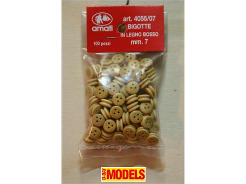 Bigotte in bosso mm. 7 - art. 4055/07 - Amati