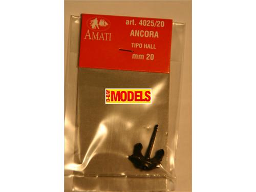 Ancora hall in metallo mm.20 - art.4025/20 - Amati